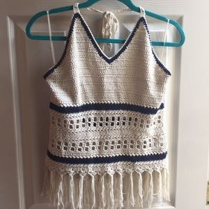 Woman’s crochet halter top size Medium